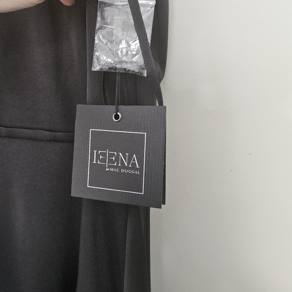 NWT Mac Duggal IEENA Fall 2021 black #55317 maxi formal gown size 10 - Picture 8 of 14